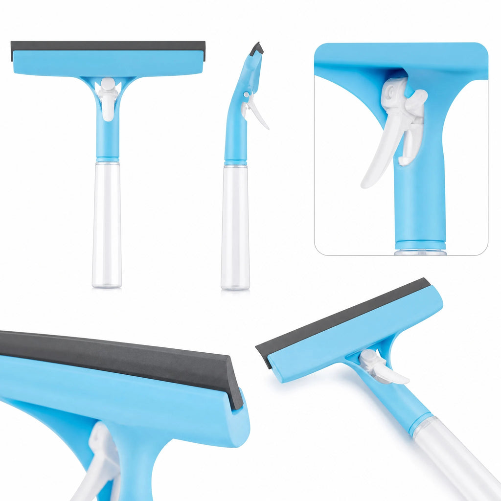 3-in-1 Window & Glass Cleaner with Squeegee