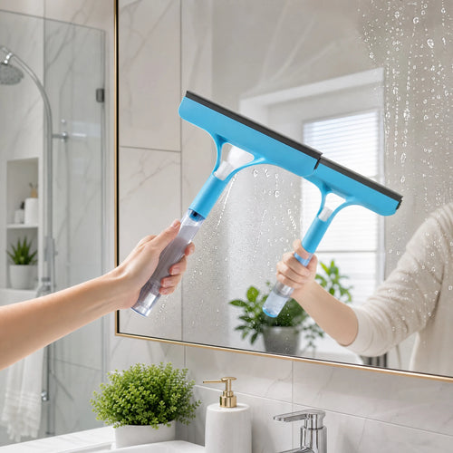 3-in-1 Window & Glass Cleaner with Squeegee